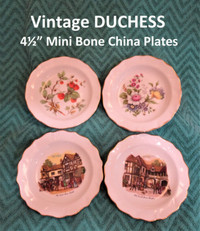 Classy vintage DUCHESS bone china mini plates!