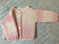 Baby Cardigans 3-9 months, hand-knit