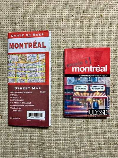 Montreal Map and Tour book ( both in French ), View more