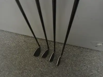 FOUR RIGHT HANDED WILSON PROSTAFF GOLF IRONS, View more