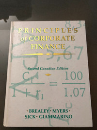 Principles of Corporate Finance - Second Canadian Edition HCover