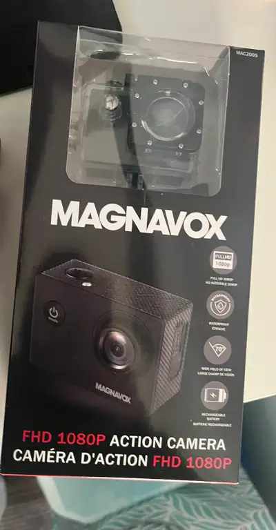 Magnavox FHD 1080P Action Camera – Brand New Sealed, View more