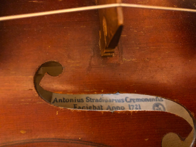 100 + Year Vintage Copie Stradivarius Violin 1721 -100 Years Old dans Cordes  à Ville de Montréal - Image 2