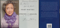 Adrienne Clarkson-Heart Matters Hard Cover Signed Book-2006