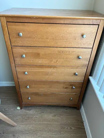 Five-Drawer Wooden Dresser, View more