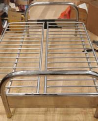 queen size foldable metal bed frame 