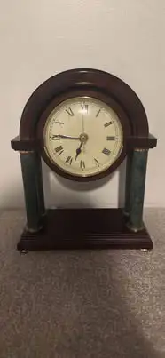 Marble & Wood Mantle Clock, View more