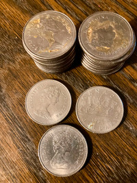 Reduced Vintage pre Looney Canadian Dollar Coins
