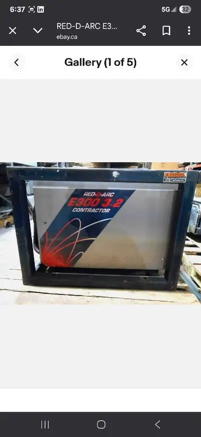 3 X 2 RED ARC WELDER Contractor Have Miller wire feeder can be added for $850
