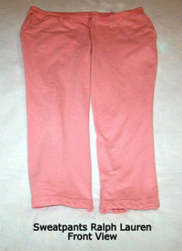 Ralph Lauren women's Sweatpants: coral, soft, comfortable, 2X