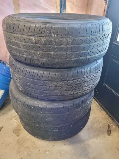 Used tires. Should be good for 2 summer seasons. 60 per tire. 240 for all 4