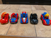 Lot de petites autos Superhéros