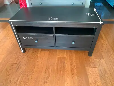 ikea hemnes TV table + 2 drawers + 2 shelves, View more