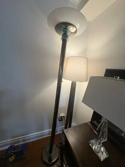 Vintage Postmodern Torchere Floor Lamp, View more