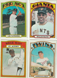 1972 Topps Baseball Complete 787 Card Set (Fisk RC/Mays/Aaron