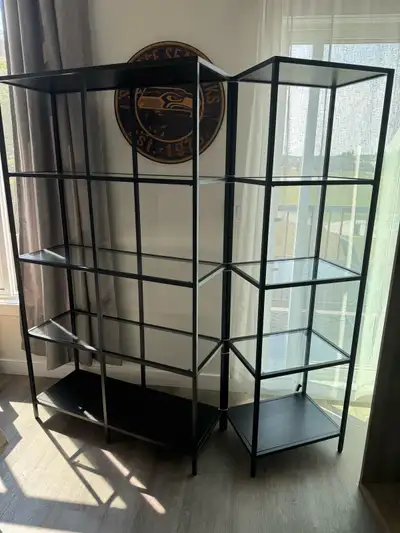metal and glass shelf, View more