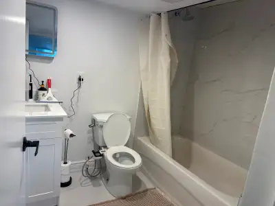 2 bedroom basement unit is available for rent, $1,500 a month plus utilities. laundry room is shared...