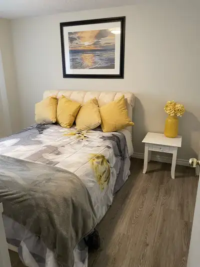 For one person only. Brand new queen size bed with large double closet. Fully furnished. All inclusi...