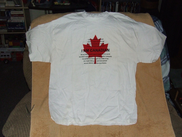 I Am Canadian T Shirt - White - XL - $15.00 in Men's in Belleville