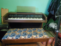 Electric Organ and Piano Bench