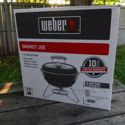 New in box Weber Smokey Joe Charcoal BBQ 14", View more