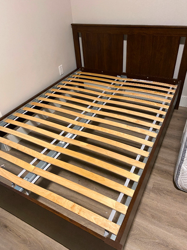 IKEA Songesand Full Size Bed Frame & Mattress w/ Luröy Slats!! | Beds ...