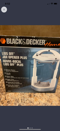 Electric jar and bottle opener (Black and Decker)
