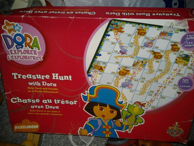 Dora  treasure hunt board game in Toys & Games in Sault Ste. Marie