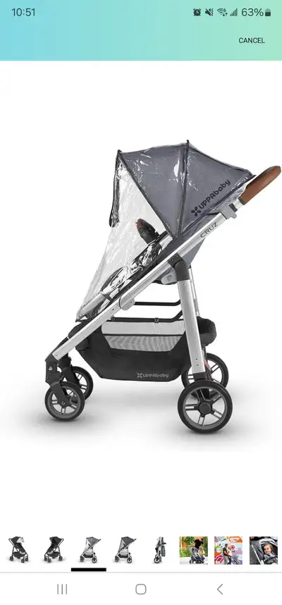 Uppababy Cruz Stroller (2018) with Accessories and leather $265, View more