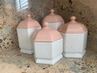 Ceramic kitchen canisters 
