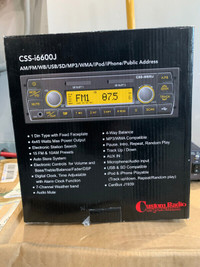 New Custom Radio Corporation Semi Truck Radio Model No CSSi6600J
