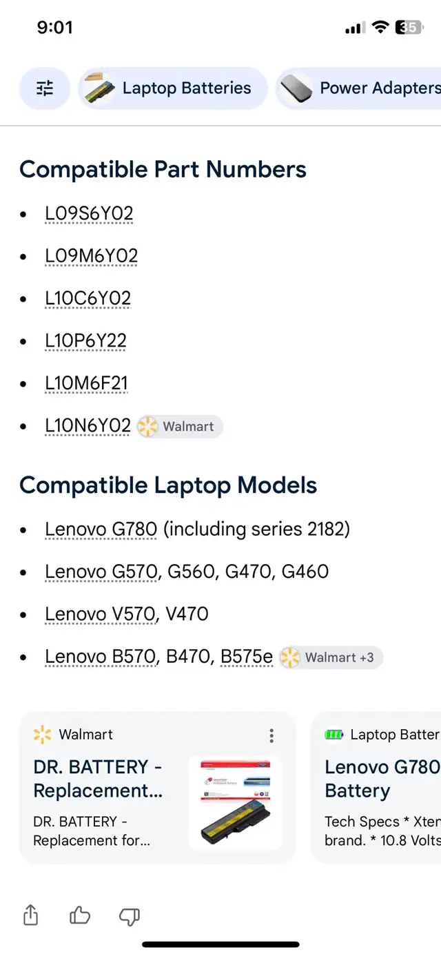 NEED battery for Lenovo g780 i5 in Laptop Accessories in Windsor Region - Image 2