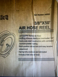 New 3/8 x50 foot air hose reel 