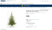 Pre-Lit Artificial Christmas Tree  7FT 300 LightsNEW in BOX