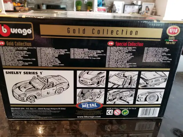 1:18 Diecast Burago 1999 Shelby Series 1 Red in Arts & Collectibles in Markham / York Region - Image 7