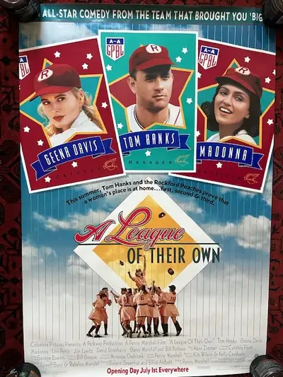 A LEAGUE OF THEIR OWN (1992) Rolled 1 Sheet Movie Poster, View more