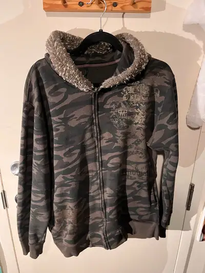 Grunge fur hoodie, View more