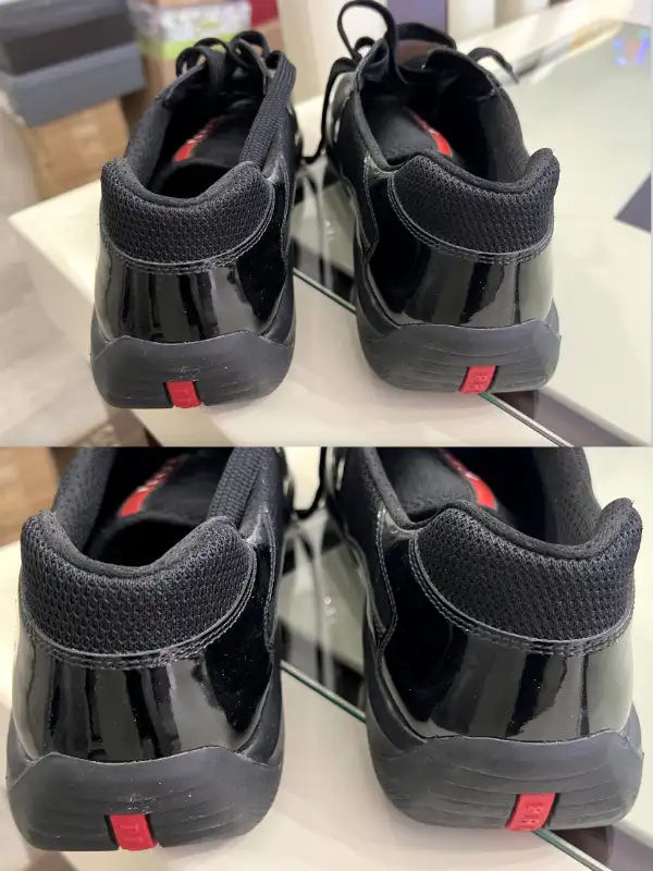 Prada Leather Americas Cup Original Sneakers Men's Size 12W! in Men's Shoes in Calgary - Image 10