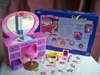 1997 Sailor Moon "Light-Up Dressing Table" Vanity in Box (Irwin), View more