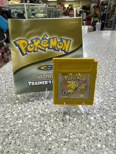 Gameboy Pokemon Gold With Manual , View more