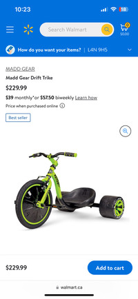 Brand new boys drift trike ages 5 to 10 