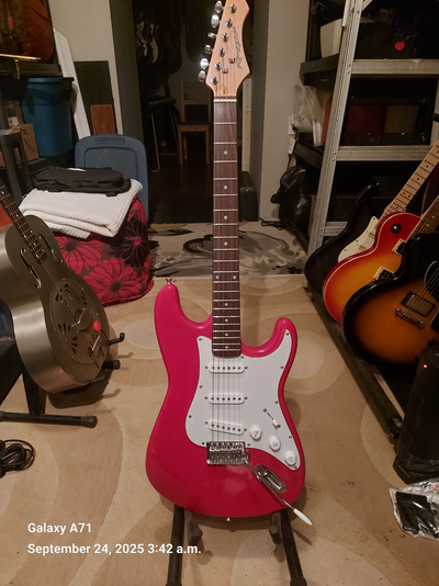Red Renagade Strat Guitar, View more