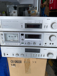 Akai amp, tuner and cassette