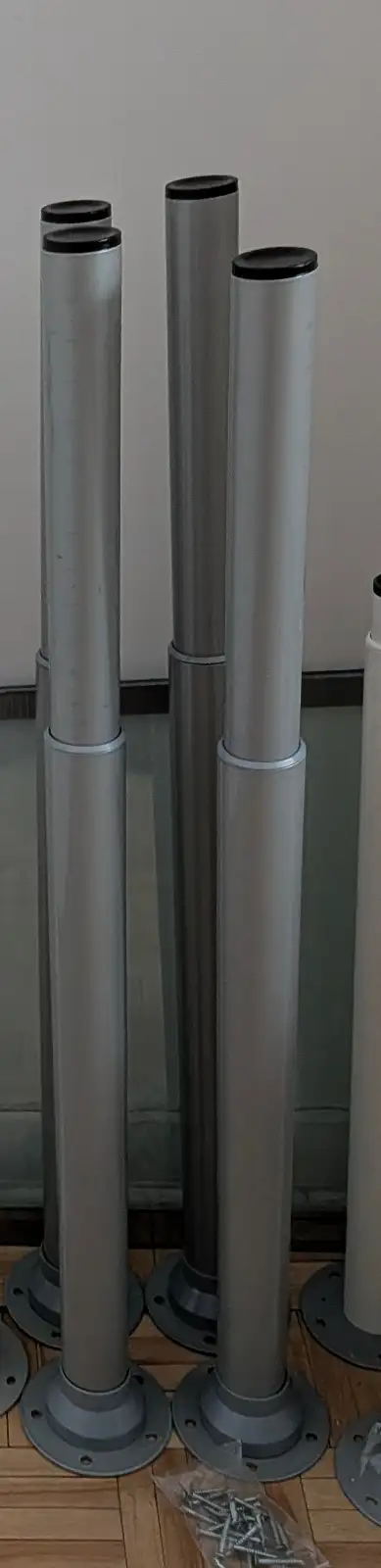 4 Pieds de table réglables gris IKEA, View more