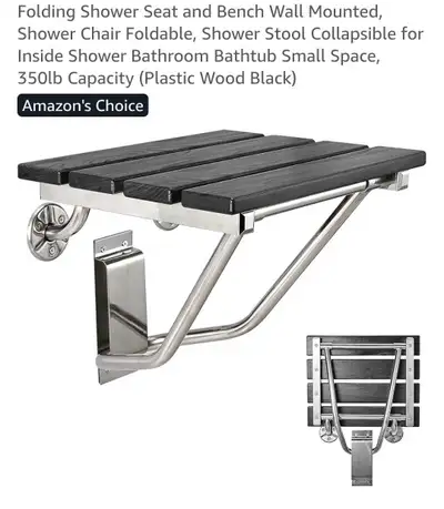 Shower seat, foldable bench, brand new , View more