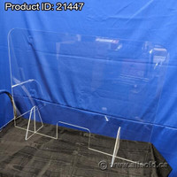 NEW Acrylic Plexiglass Counter Safety Shield with Opening