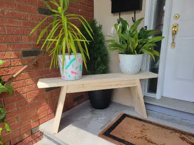 Handmade Wooden Garden/Entranceway Bench (made to order), View more