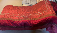 Queen size blanket with cushions