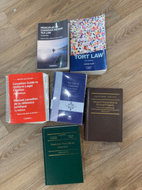 Canadian Law text books (Tort law, ect) 