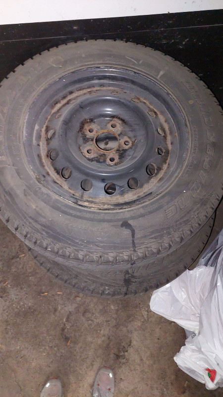 Used Bridgestone Winter Tires 215/70R16 in Tires & Rims in Hamilton - Image 3